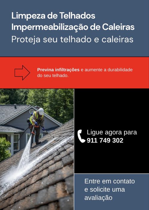 LIMPEZA DE TELHADOS/CALEIRAS