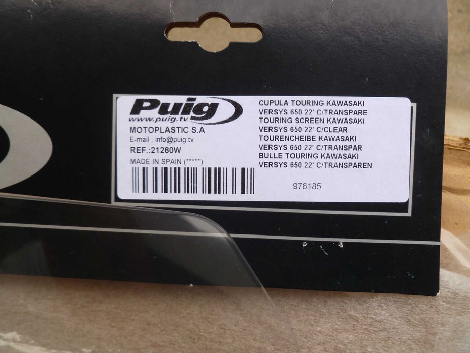 Viseira/Vidro alta PUIG Kawasaki Versys 650