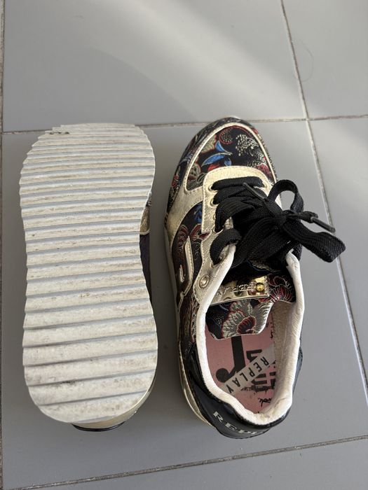 Ténis chunky retro feminino da marca de moda italiana