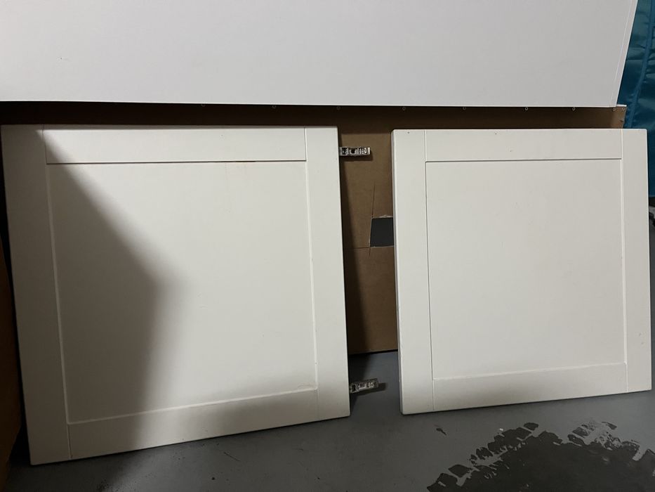 Portas de armario branco lacadas