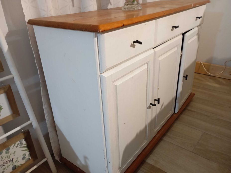 Móvel Sapateira Pinho pintado branco