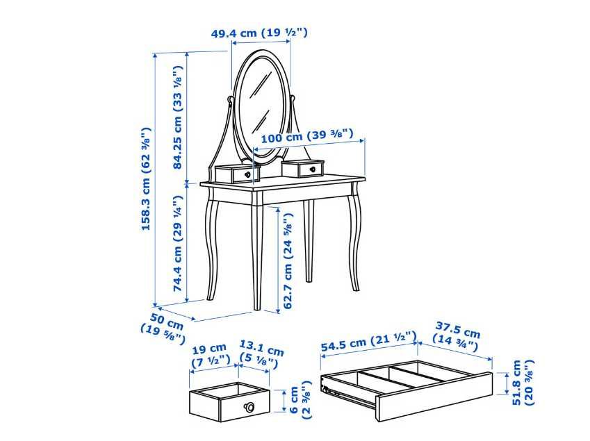 Toaletka IKEA HEMNES biała