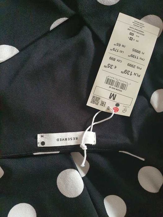 Sukienka maxi w grochy reserved rozmiar M