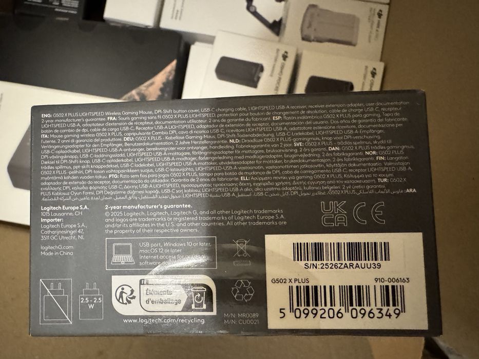 Миша Logitech G502 X Plus Wireless Black (910-006162)