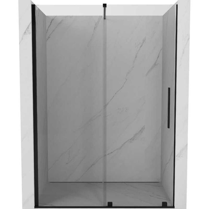 Mexen Velar drzwi prysznicowe rozsuwane 140 cm, transparent, czarne