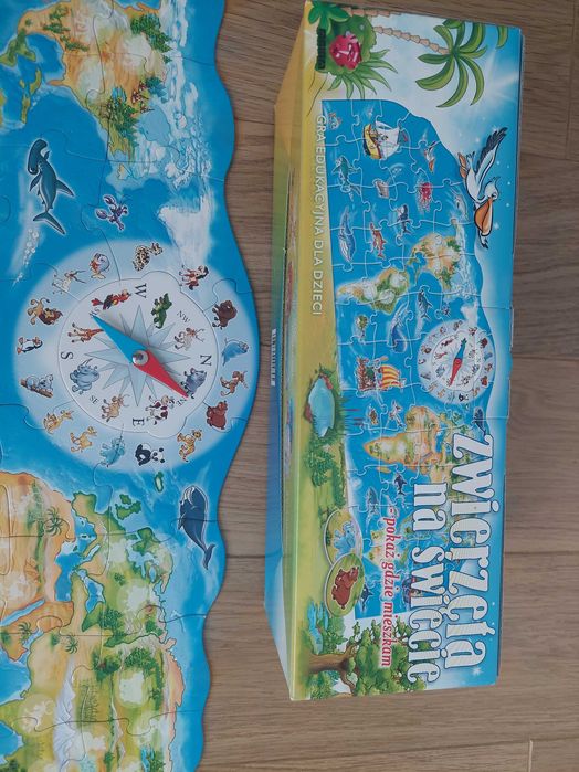 Puzzle edukacyjne Zwierzęta na świecie
