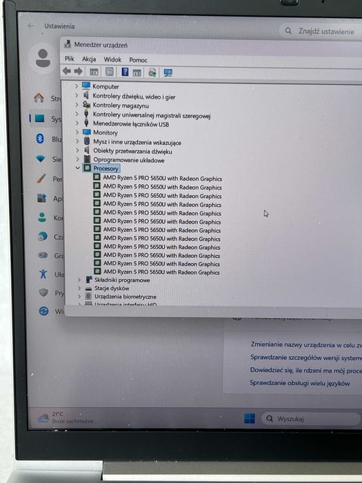HP EliteBook 845 G8 Ryzen 5 PRO SSD FHD Win 11 biuro nauka KSEF