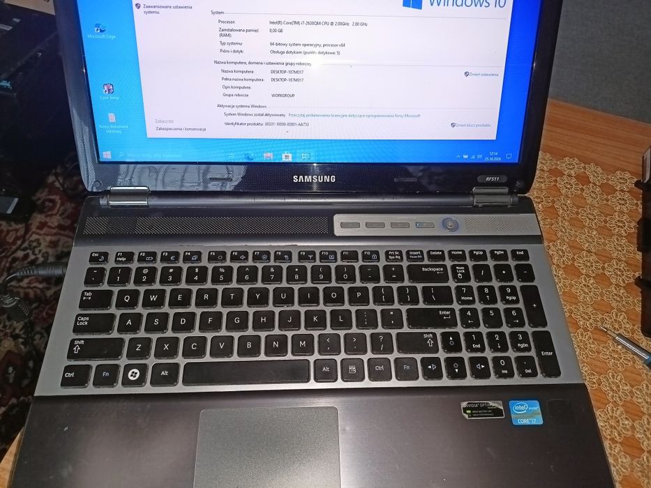 Laptop Samsung rf511 procesor i7,dysk ssd 128 gb