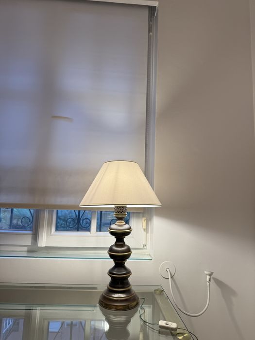 Candeeiro latão - electrificação nova led - casquilho grosso