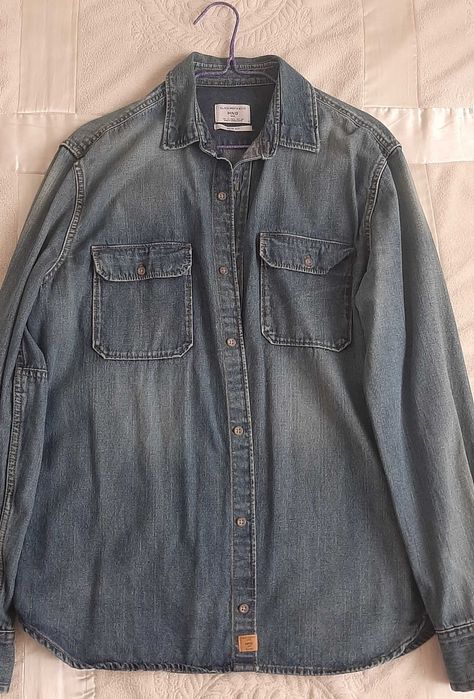 Джинсова чоловіча рубашка