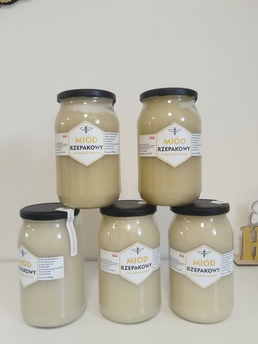 Miód Rzepakowy z Własnej pasieki 1200g
