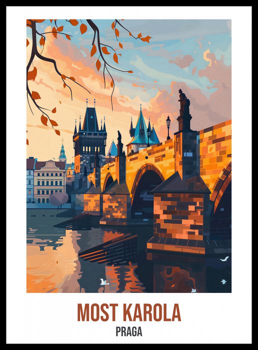 Plakat 40x55cm Most Karola