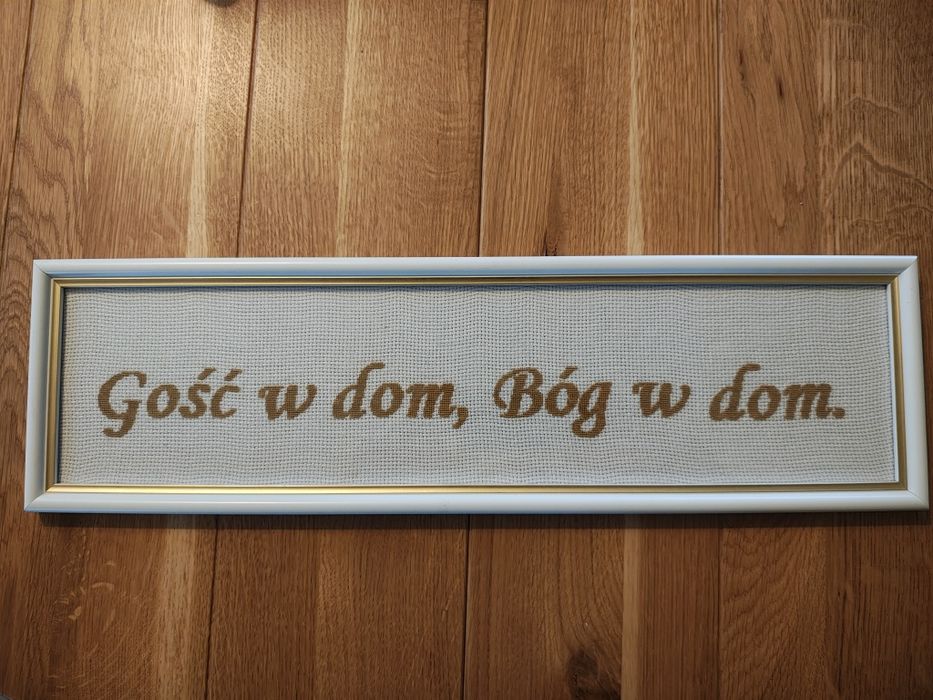 Haft oprawiony w ramkę
