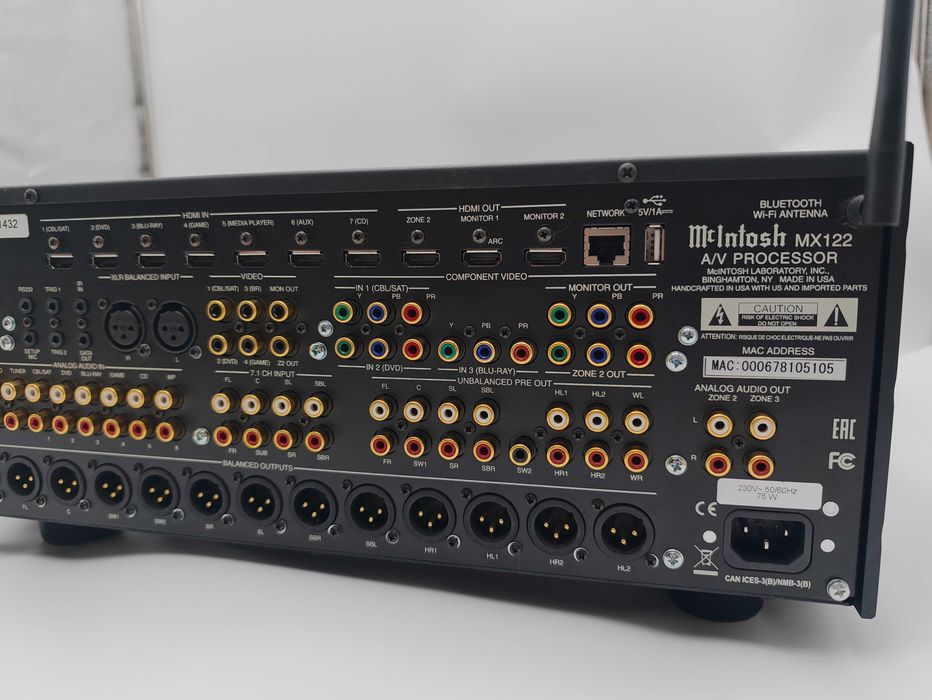 McIntosh MX122 Procesor Kina Domowego 11.2 4K HDR DOLBY ATMOS
