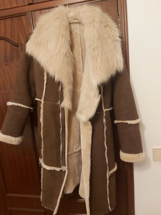 Casaco comprido de pelo