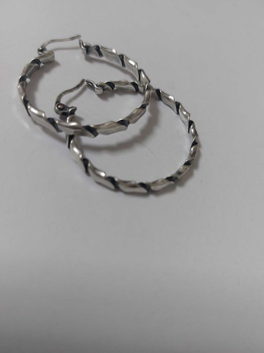 Серьги серебро-мельхиор