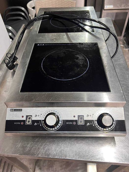 Плита индукционная HURAKA 2 конфорки бу для кафе ресторана