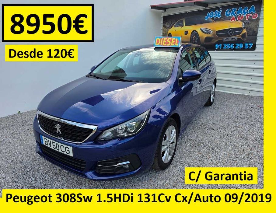 Peugeot 308Sw 1.5HDi 131Cv Cx/Auto 8v 190.000Km 09/2019