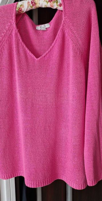 śliczny różowy sweterek AMISU z New Yorker L 40 42 44