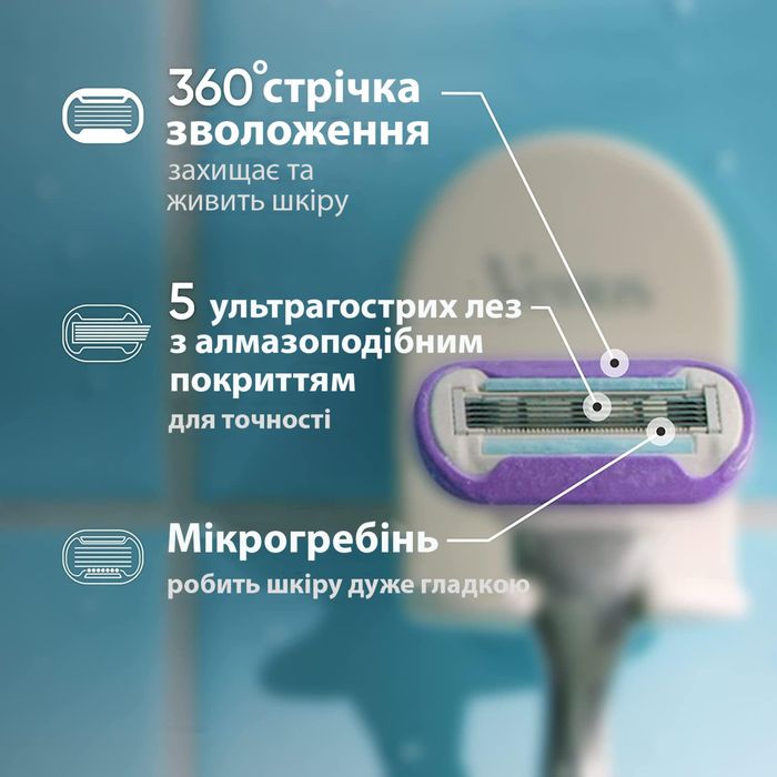 Змінні картриджі Gillette Venus 5 Deluxe Smooth Swirl - 100% оригінал
