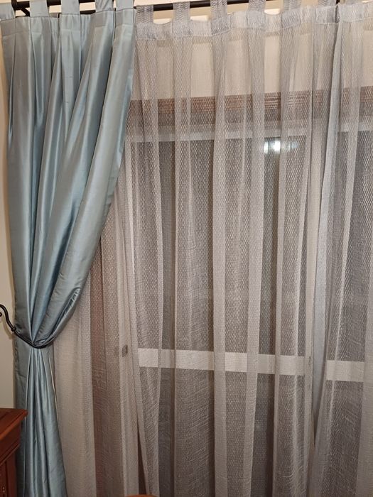 Cortinas e portiers azuis