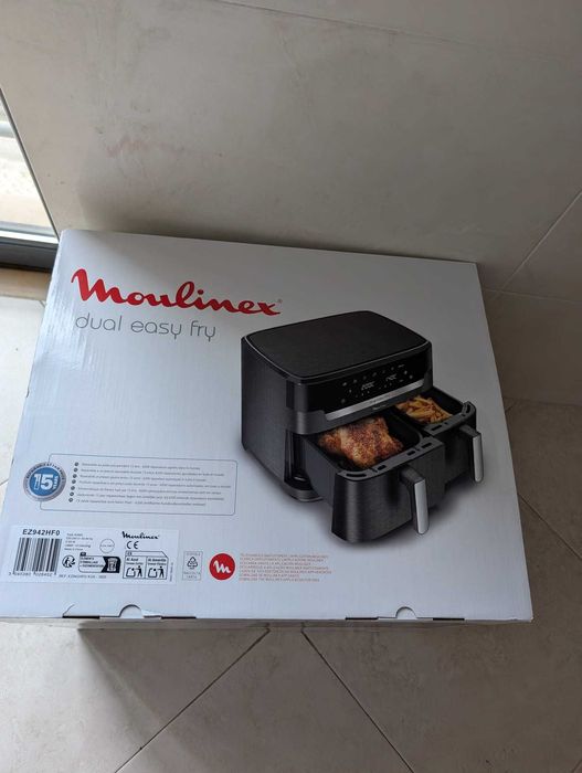 NOVA | Air Fryer MOULINEX Dual Easy Fry XXL 11L – Fritadeira sem Óleo