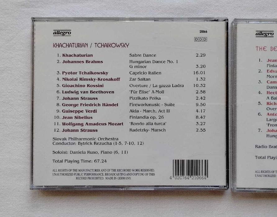 Khachaturian, Tchaikowsky, Brahms - zestaw CD