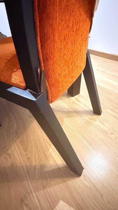 4 cadeiras sala jantar \ laranja