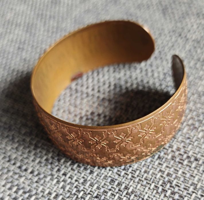 miedziana bransoleta damska vintage