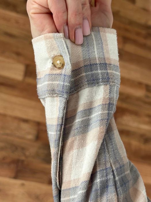 Тепла Жіноча сорочка в клітинку