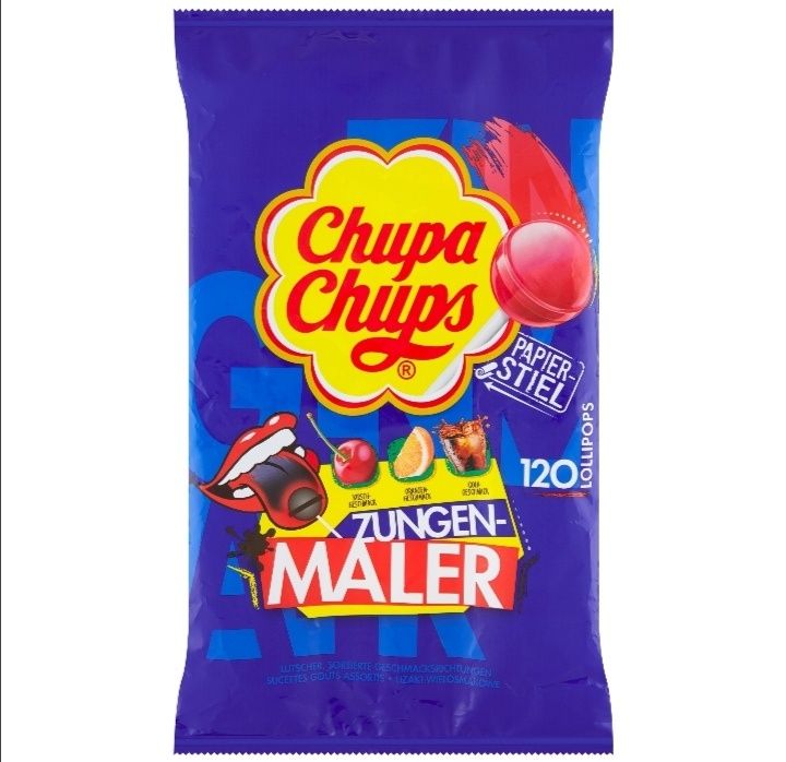 Lizaki Chupa Chups lizaki barwiące MALER GRAFITTI mix smaków 120 sztuk