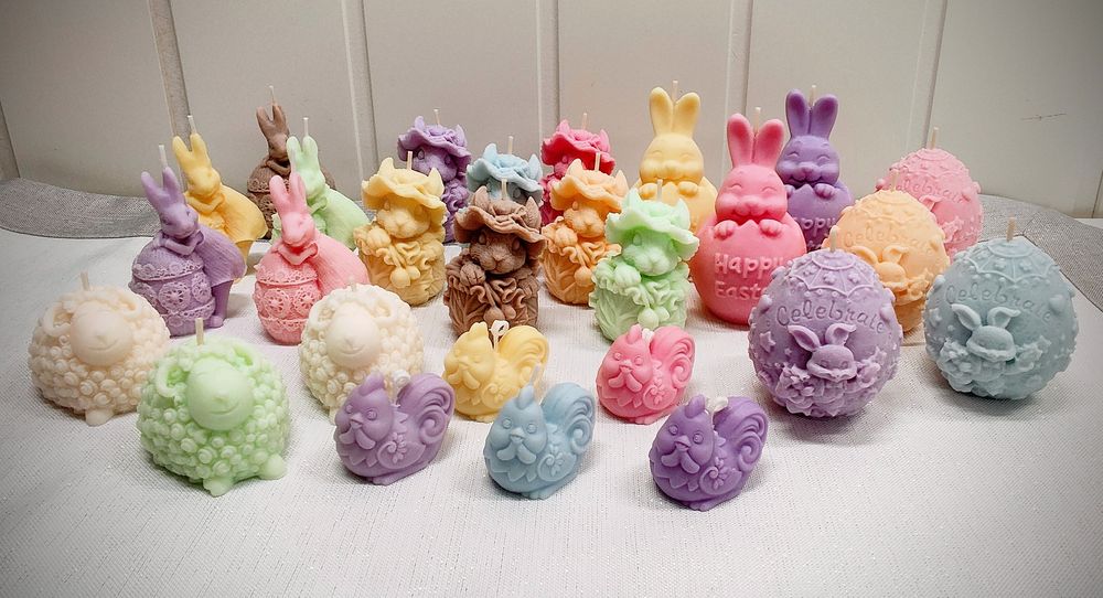 Świeczki sojowe zajączki