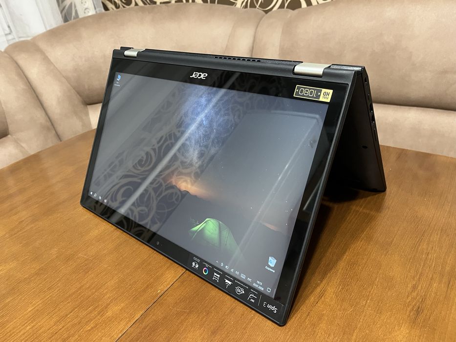 Сенсорный ноутбук 15.6 Acer Spin 3 на Intel i5-7200U с 8ОЗУ/256SSD/FHD
