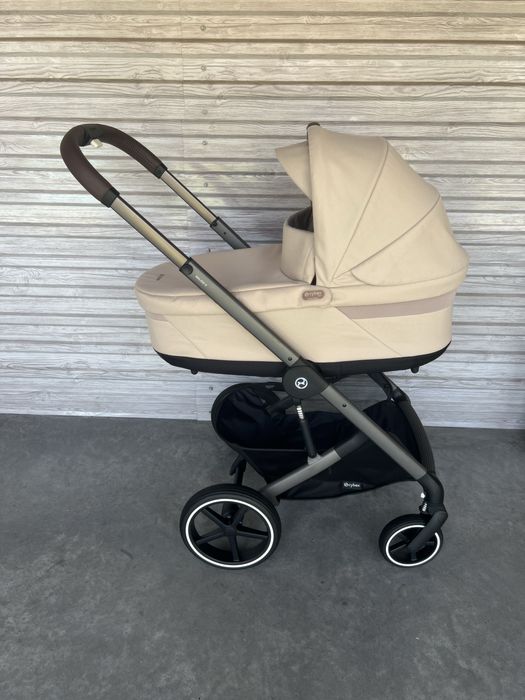 Оновлена версія дитячої коляски Cybex Balios S Lux 2025 року 2в1 в кольорі Almond Beige