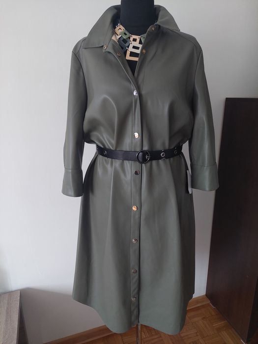 Sukienka plus size 44 46 48 khaki