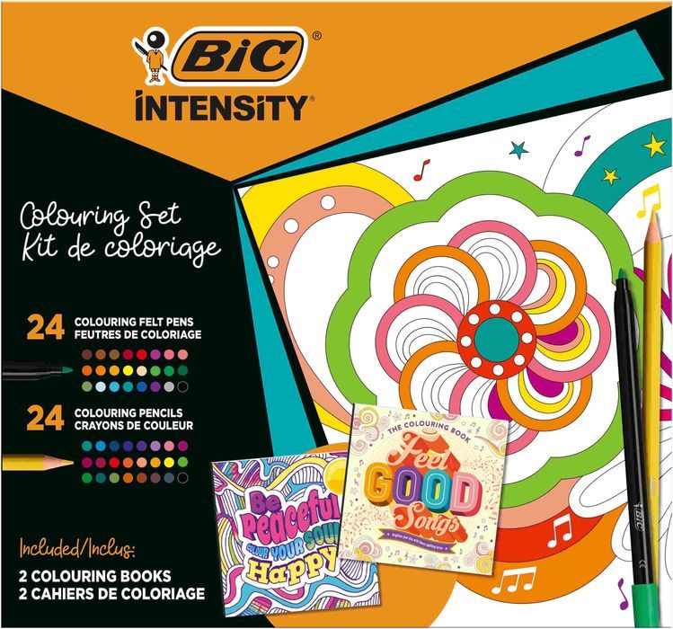 Zestaw Kreatywny Bic Intensity Igloo Kit 48 Szt.+ 2 Szt. Kolorowanki Bic Nowa Nieużywana