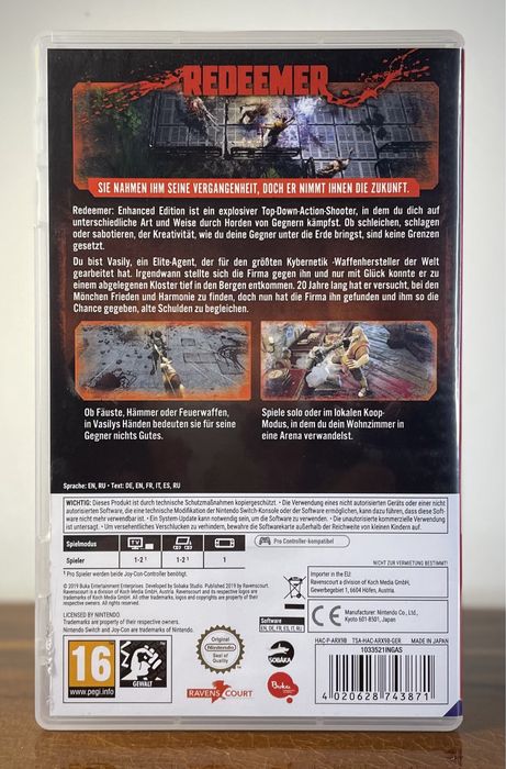 Gra REDEEMER - Enhanced Edition NINTENDO Switch akcja beat’em up fight