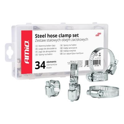 Zestaw opasek zaciskowych ślimakowych cybanty 34sz