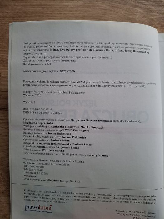 Oblicza epok 2.1 Język polski WSiP