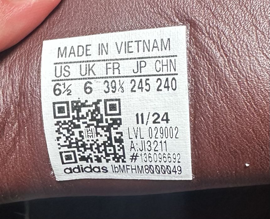 Adidas Samba 39 burgund