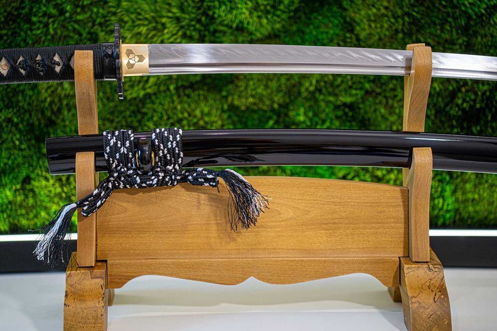 Japoński Miecz Samurajski WAKIZASHI Stal T10 Prawdziwy Hamon OSTRY
