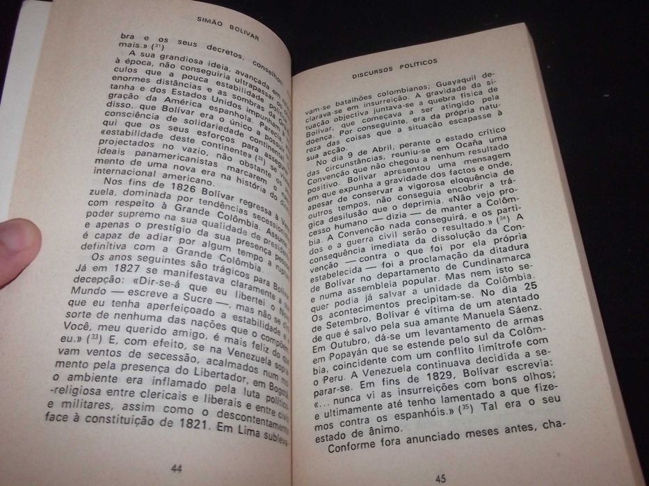 Livro Escritos Políticos Bolívar Estampa