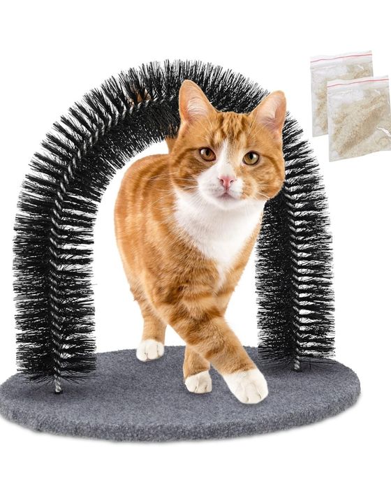 Relaxdays drapak dla kota łuk, w zestawie kocimiętka