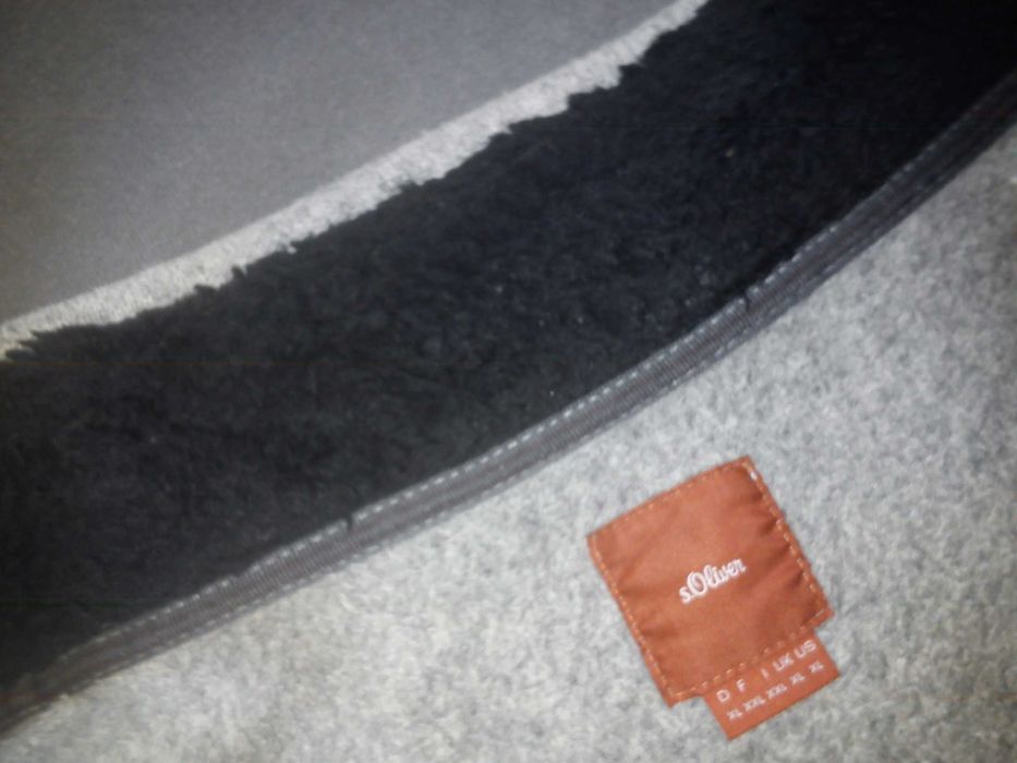 bluza S.Oliver polar swetrowaty szara XL j. nowa szara popielata WARTO
