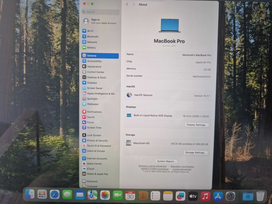 MacBook Pro 16" M1 Pro | 32GB RAM | 512GB SSD