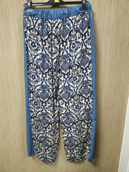 Spodnie jeans cienki, szwedy r. Uni Italy, wzory !!!