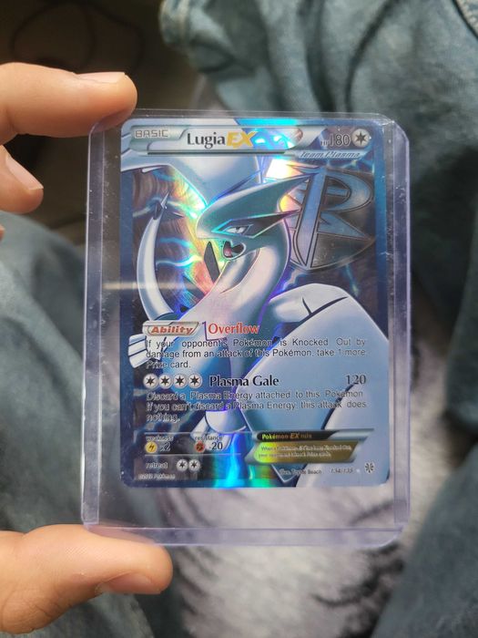 "Pokémon Lugia EX 134/135 Full Art Plasma Storm 2013".