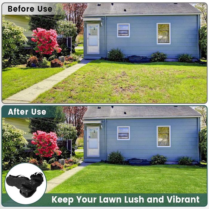 Buty do napowietrzania trawnika stalowymi kolcami aeracji nowe