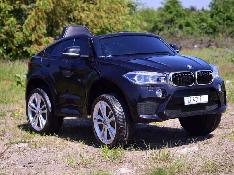 Autko na akumulator BMW X6M jeep dżip dla dzieci pojazd SUV pilot RC