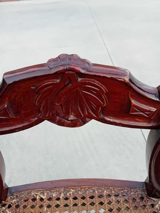 6 cadeiras românticas em palhinha